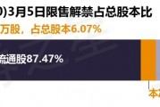 新金路（000510）3936.13万股限售股将于3月5日解禁，占总股本6.07%