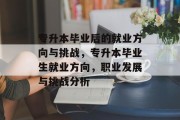 专升本毕业后的就业方向与挑战，专升本毕业生就业方向，职业发展与挑战分析
