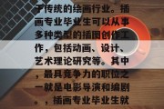 插画专业毕业后的就业前景广阔，不仅仅局限于传统的绘画行业。插画专业毕业生可以从事多种类型的插图创作工作，包括动画、设计、艺术理论研究等。其中，最具竞争力的职位之一就是电影导演和编剧。，插画专业毕业生就业前景，从动画到编剧，一跃成为创意大国