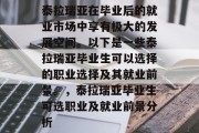 泰拉瑞亚在毕业后的就业市场中享有极大的发展空间。以下是一些泰拉瑞亚毕业生可以选择的职业选择及其就业前景。，泰拉瑞亚毕业生可选职业及就业前景分析