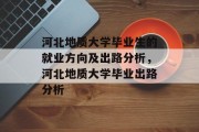 河北地质大学毕业生的就业方向及出路分析，河北地质大学毕业出路分析