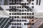 毕业后的回忆，是一种深深的怀念和眷恋。大学的生活丰富多彩，但也充满了挑战与压力。每当回想起那些曾经发生的事情，总会引起我深深的情感共鸣。，大学毕业回首，酸甜苦辣，回忆涌动！