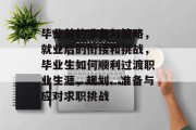 毕业前的准备与策略，就业后的衔接和挑战，毕业生如何顺利过渡职业生涯，规划、准备与应对求职挑战