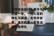 大学毕业后什么都不干的第一年，一种人生的挣扎与困惑，大学毕业生，迷茫的第一年生活经历及挣扎