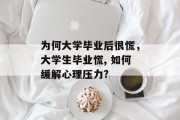 为何大学毕业后很慌，大学生毕业慌, 如何缓解心理压力?