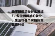 留学回国后办什么签证?，留学回国后的就业、生活等各个阶段所需签证种类