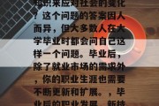 毕业多年后，你是否依然需要学习新的技能或知识来应对社会的变化？这个问题的答案因人而异，但大多数人在大学毕业时都会问自己这样一个问题。毕业后，除了就业市场的需求外，你的职业生涯也需要不断更新和扩展。，毕业后的职业发展，新技能与新知识的必要性吗？