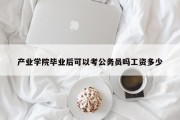 产业学院毕业后可以考公务员吗工资多少