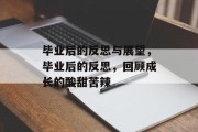毕业后的反思与展望，毕业后的反思，回顾成长的酸甜苦辣