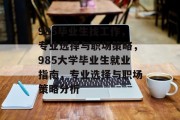 985毕业生找工作，专业选择与职场策略，985大学毕业生就业指南，专业选择与职场策略分析