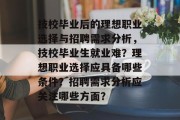 技校毕业后的理想职业选择与招聘需求分析，技校毕业生就业难？理想职业选择应具备哪些条件？招聘需求分析应关注哪些方面？