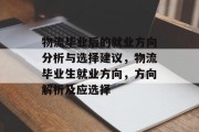 物流毕业后的就业方向分析与选择建议，物流毕业生就业方向，方向解析及应选择