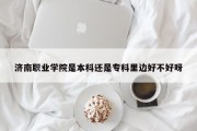 济南职业学院是本科还是专科里边好不好呀