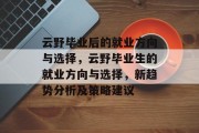 云野毕业后的就业方向与选择，云野毕业生的就业方向与选择，新趋势分析及策略建议