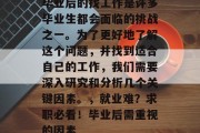 毕业后的找工作是许多毕业生都会面临的挑战之一。为了更好地了解这个问题，并找到适合自己的工作，我们需要深入研究和分析几个关键因素。，就业难？求职必看！毕业后需重视的因素