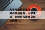 大学毕业后的生活，新鲜与挑战并存，大学生活，新鲜感与挑战交织的画卷