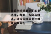 建筑学院毕业后的职业选择，专业、方向与机遇，建筑学院毕业生就业前景分析