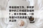 毕业后找工作，寻找梦想中的工作或薪资福利？，找工作攻略，一份年薪50万的高薪工作大公开