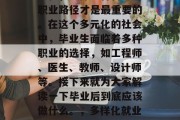 毕业后的就业方向应多元化，选择适合自己的职业路径才是最重要的。在这个多元化的社会中，毕业生面临着多种职业的选择，如工程师、医生、教师、设计师等。接下来就为大家解读一下毕业后到底应该做什么。，多样化就业路径，毕业后的专业选择与职业规划分析