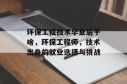 环保工程技术毕业后干啥，环保工程师，技术出身的就业选择与挑战