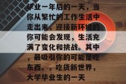 毕业一年后的一天，当你从繁忙的工作生活中走出来，迎接新环境的你可能会发现，生活充满了变化和挑战。其中，最吸引你的可能是吃东西。，吃货新世界，大学毕业生的一天