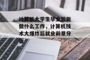 计算机大学生毕业后能做什么工作，计算机技术大爆炸后就业前景分析
