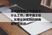 基础数学博士毕业后干什么工作，数学博士后，从理论到实践的转换路径与挑战