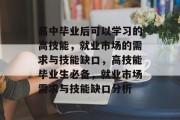 高中毕业后可以学习的高技能，就业市场的需求与技能缺口，高技能毕业生必备，就业市场需求与技能缺口分析