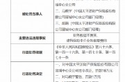 太保产险晋城中心支公司被罚18万元：因财务数据不真实 虚构保险中介业务套取费用