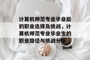 计算机师范专业毕业后的职业选择及挑战，计算机师范专业毕业生的职业路径与挑战分析