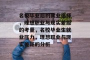 名校毕业后的就业选择，理想职业与现实差距的考量，名校毕业生就业压力，理想职业与现实差距的分析