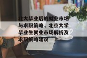 北大毕业后的就业市场与求职策略，北京大学毕业生就业市场解析及求职策略建议