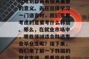 在当今这个快速发展的社会中，学习一门新的语言对于个人发展和职业规划都具有极其重要的意义。而在选择学习一门语言时，我们需要考虑的是要考什么韩语。那么，在就业市场中，哪些领域适合韩语专业毕业生呢？接下来，我们来了解一下韩国的就业市场，看看毕业后可以选择哪些行业。，韩语专业毕业生适合就业的领域有哪些？