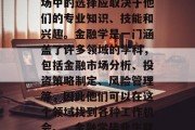 金融学毕业生在就业市场中的选择应取决于他们的专业知识、技能和兴趣。金融学是一门涵盖了许多领域的学科，包括金融市场分析、投资策略制定、风险管理等，因此他们可以在这个领域找到各种工作机会。，金融学毕业生就业前景分析