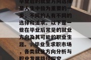 毕业后的就业方向选择是人生中极为重要的一步，不同的人有不同的选择和追求。以下是一些在毕业后常见的就业方向及其可能的职业生涯。，毕业生求职市场，各类就业方向分析与职业发展路径探究