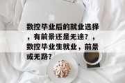 数控毕业后的就业选择，有前景还是无途？，数控毕业生就业，前景或无路？