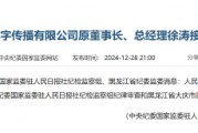 人民日报数字传播有限公司原董事长、总经理徐涛接受审查调查