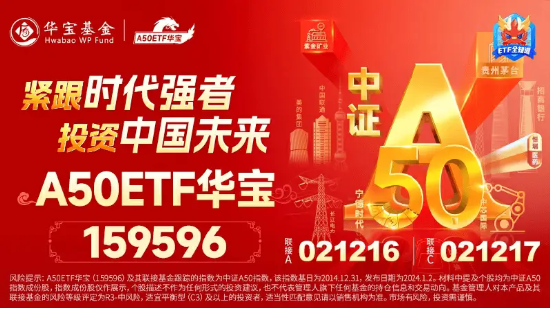 A50龙头再发力,茅台涨超3%!龙头宽基A50ETF华宝(159596)再涨超1%!连续第7日上涨!