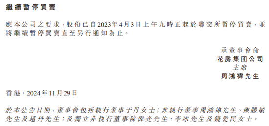 周鸿祎旗下花房集团,接退市通知,香港上市两年、停牌20个月