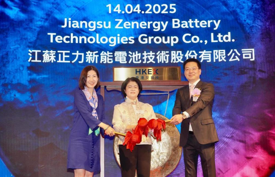 曹德旺妹妹IPO敲钟,正力新能成功在香港上市,陈翊庭捧场