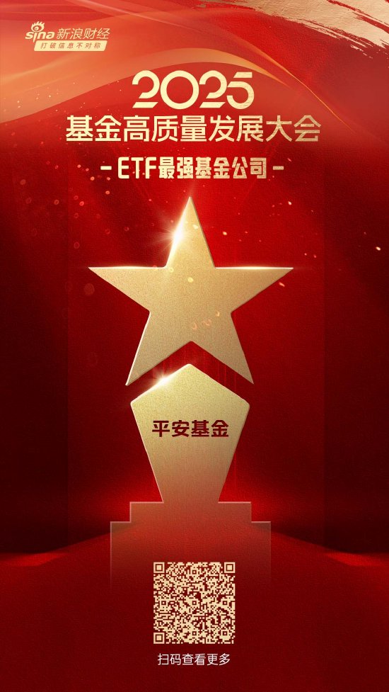 2025公募基金荣誉榜:平安基金获得ETF最强基金公司1项大奖