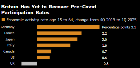 英国央行行长贝利:英国面临提高潜在增长率的挑战