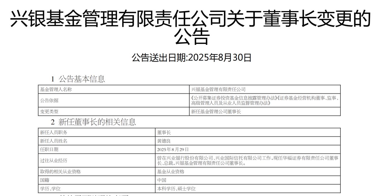 又有头部公募宣布:总经理调整!一日三家公募“换帅”