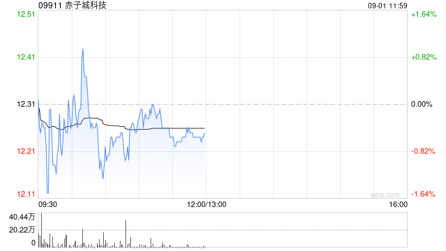 中金：维持赤子城科技跑赢行业评级 上调目标价至13.5港元