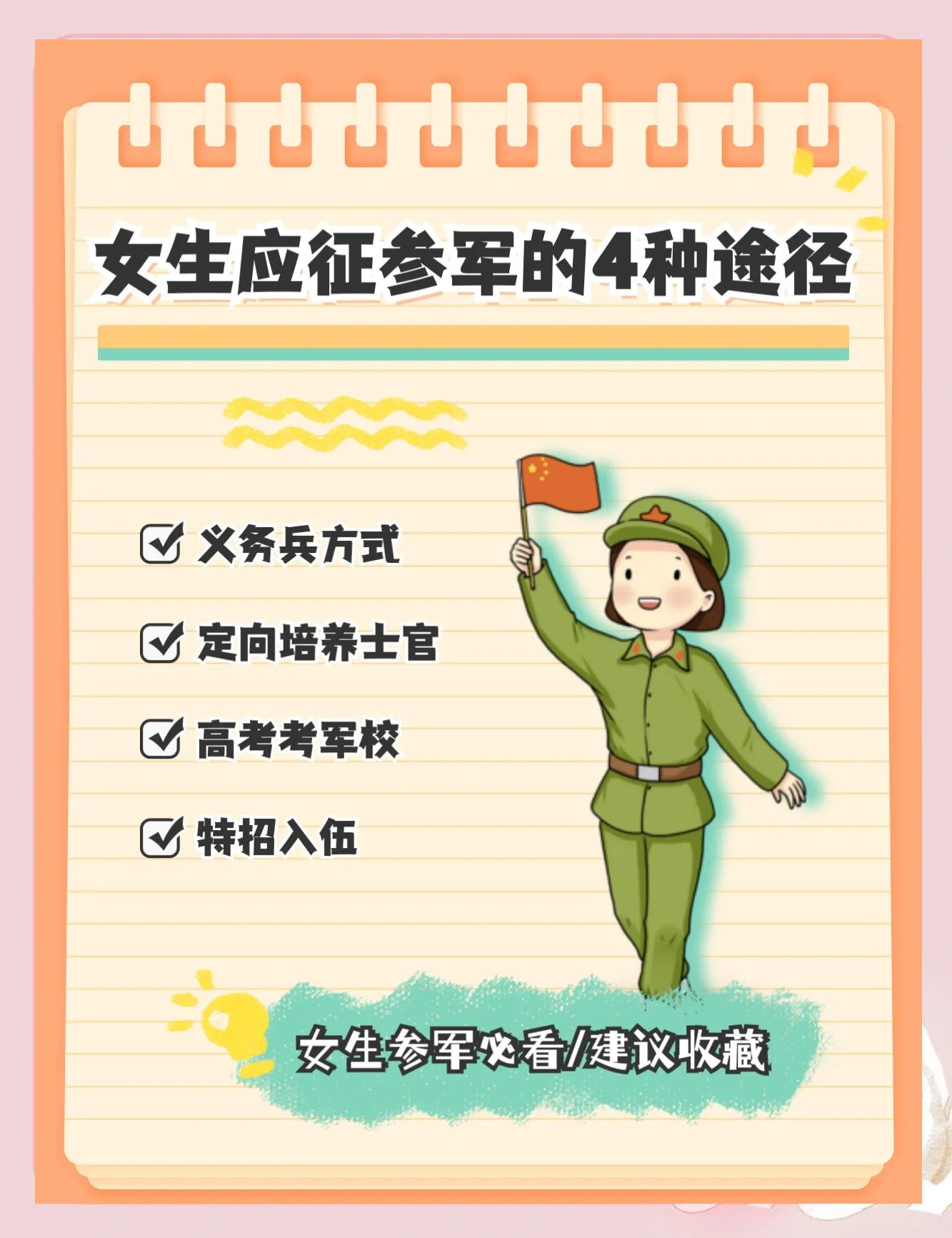 大学毕业后推荐入伍吗女生(大学毕业后能当女兵吗)