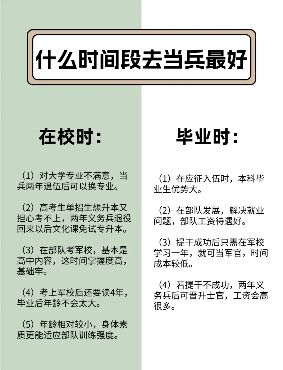 职业学院毕业后如何去当兵(职业学院去当兵好吗)