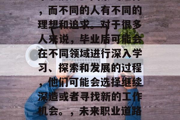 毕业后的职业选择是一个涉及众多因素的选择，而不同的人有不同的理想和追求。对于很多人来说，毕业后可能会在不同领域进行深入学习、探索和发展的过程，他们可能会选择继续深造或者寻找新的工作机会。，未来职业道路，选择深入还是寻找新机会？