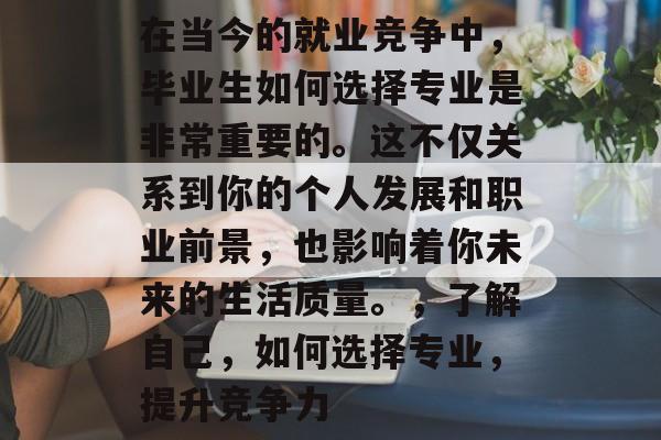在当今的就业竞争中，毕业生如何选择专业是非常重要的。这不仅关系到你的个人发展和职业前景，也影响着你未来的生活质量。，了解自己，如何选择专业，提升竞争力