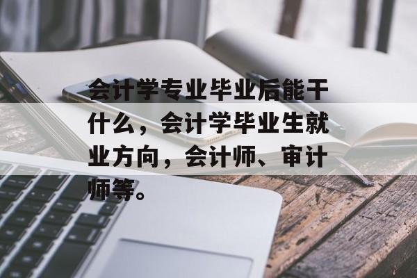 会计学专业毕业后能干什么，会计学毕业生就业方向，会计师、审计师等。