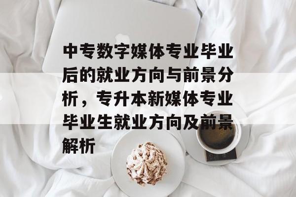 中专数字媒体专业毕业后的就业方向与前景分析，专升本新媒体专业毕业生就业方向及前景解析